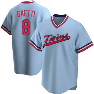 Gary Gaetti Signed Minnesota Twins Powder Blue Throwback Jersey
